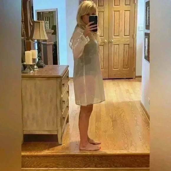 Juliet Dunn White Embroidered 3/4 Sleeves Delicate Tunic Shirt Sz 2 US 6/8. - Picture 12 of 14